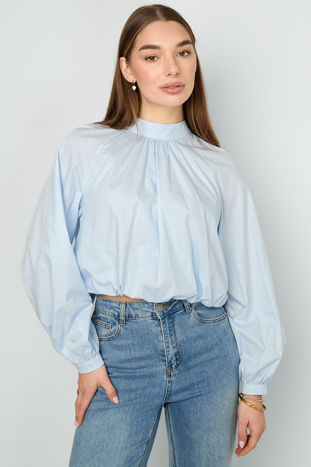 Damen Top Schleife Offener Rücken | Baumwolle | Wassermelonenrot