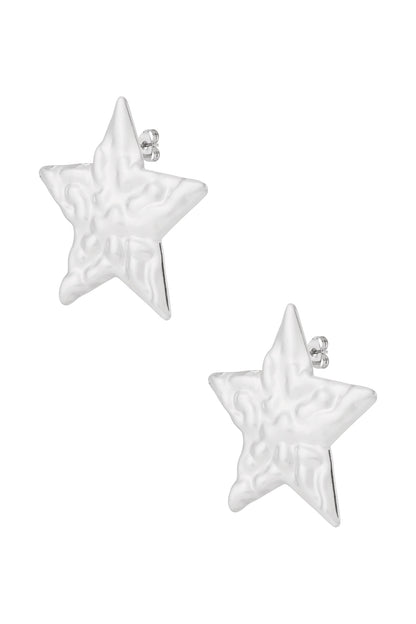 Damen Ohrringe Stern Alltagsstil | Edelstahl | Gold & Silber