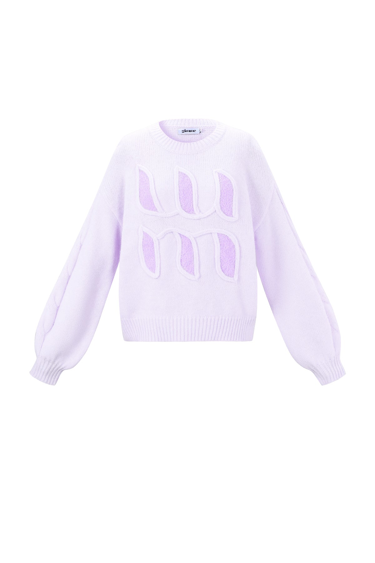 damen strickpullover buchstaben janna | polyester | mehrfarbig