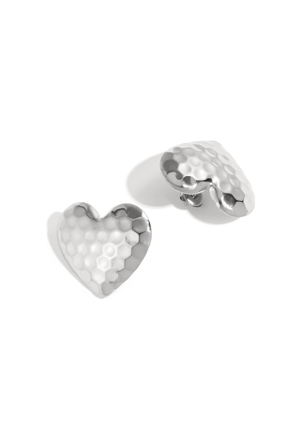 damen ohrstecker herz classic | edelstahl | gold & silber
