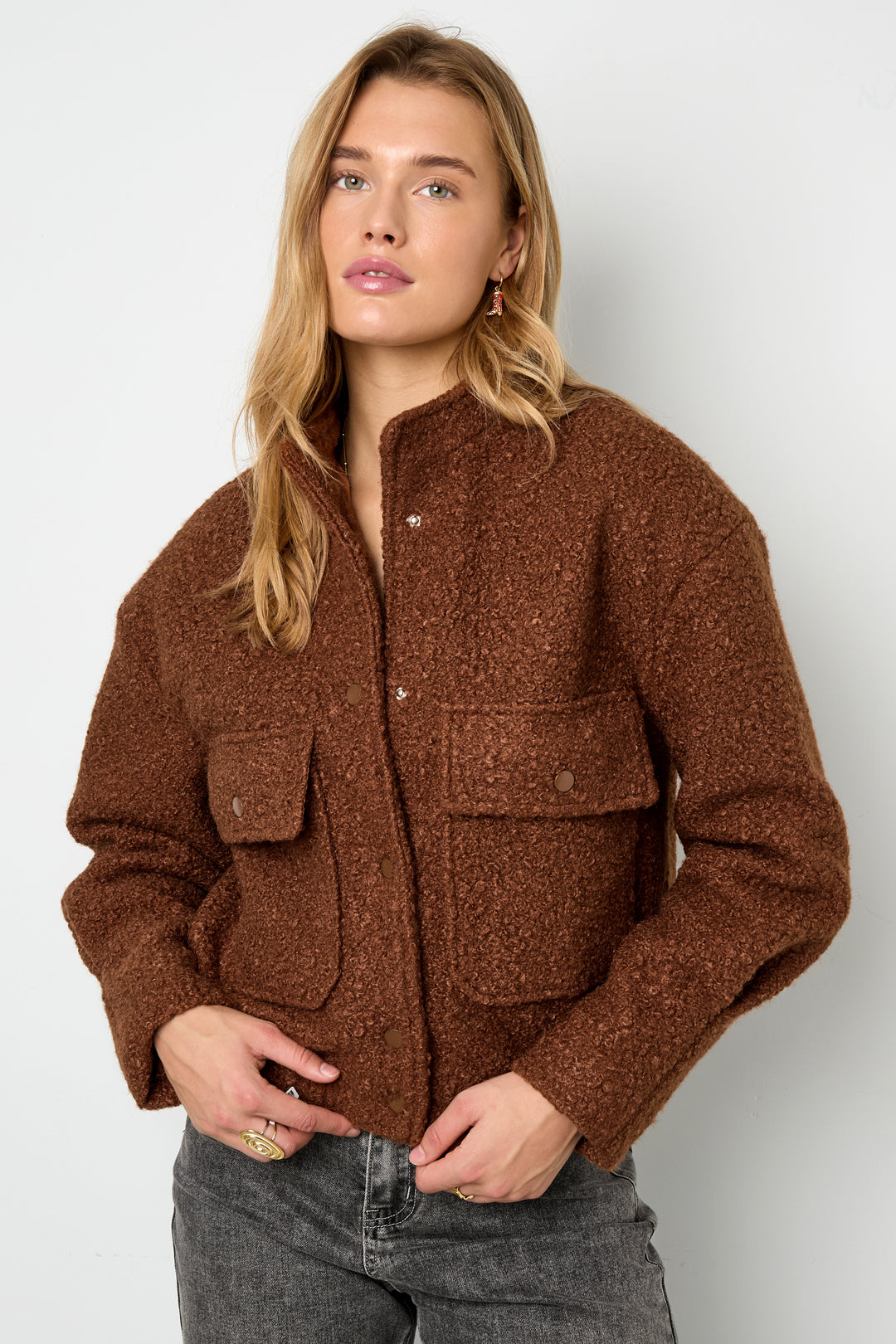 damen jacke herbst winter | polyester | mehrfarbig