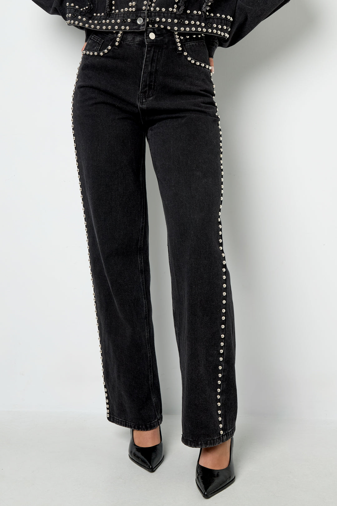 damen hose classic | baumwolle | schwarz