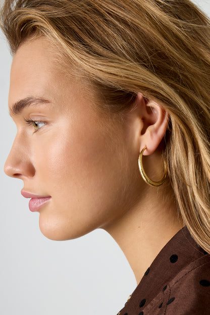 Damen Creolen Kreis Classic | Edelstahl 304S | Gold & Silber