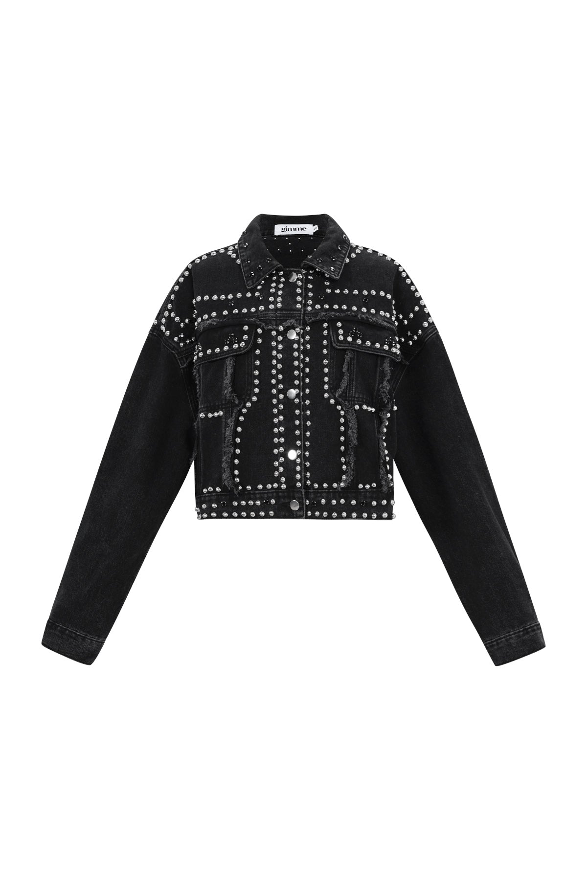 Damen Jeansjacke Street Style | Baumwolle | Schwarz