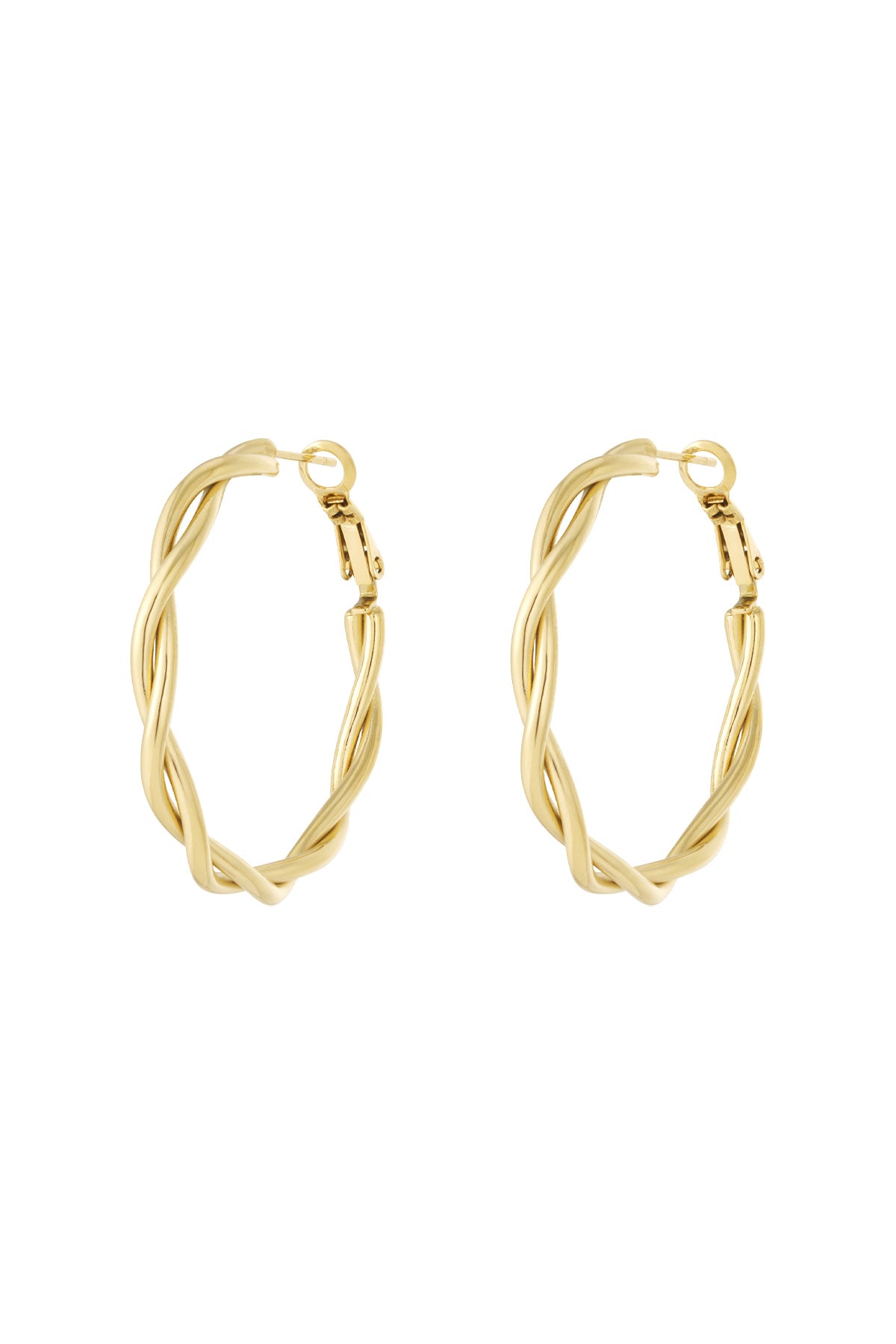 damen creolen kreis | edelstahl | gold & silber