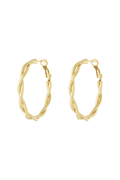 Damen Creolen Kreis | Edelstahl | Gold & Silber