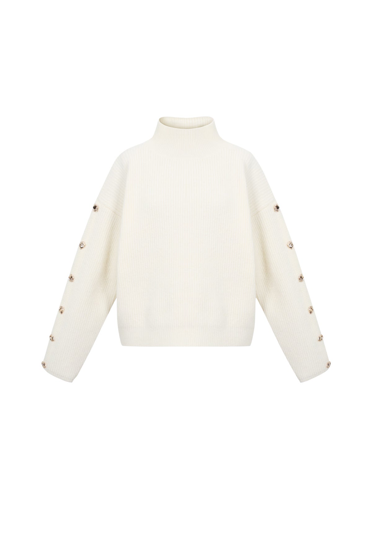 damen rollkragenpullover glamourös | polyester | mehrfarbig
