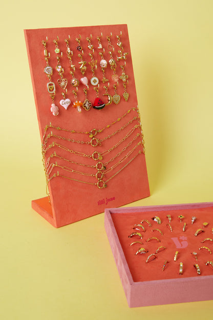 Lilli June Edelstahlringe Display-Set