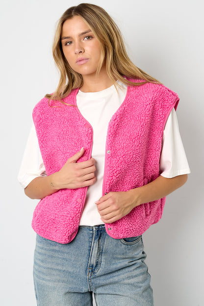 Damen Weste Unifarben Elegant | Polyester | Mehrfarbig