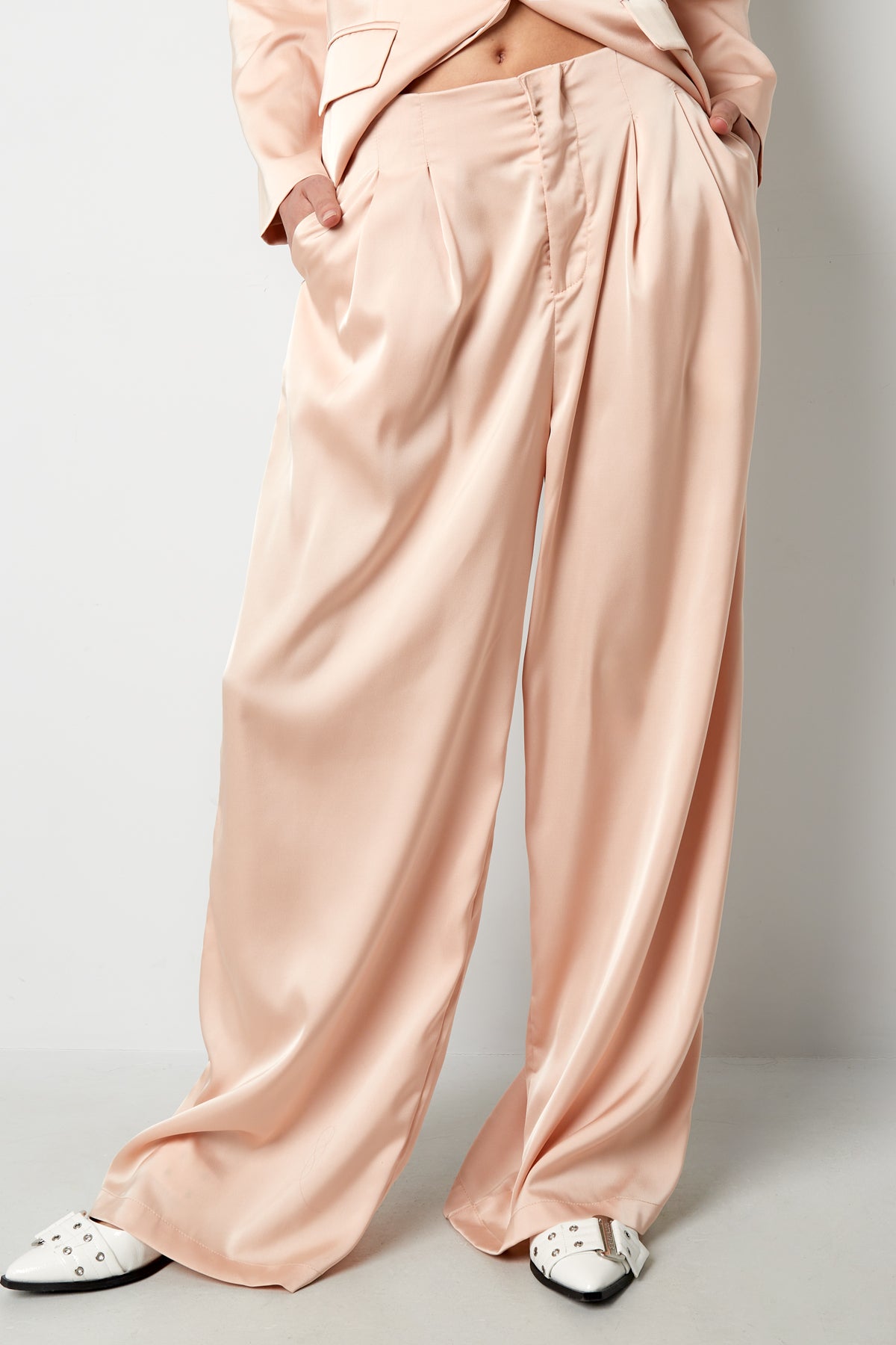 damen hose frühling leicht | polyester | mehrfarbig