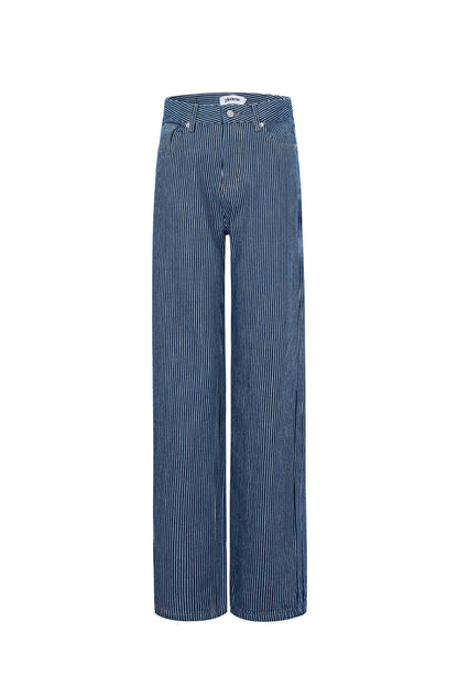 Damen Hose Streifen Baumwolle | Baumwolle | Blau