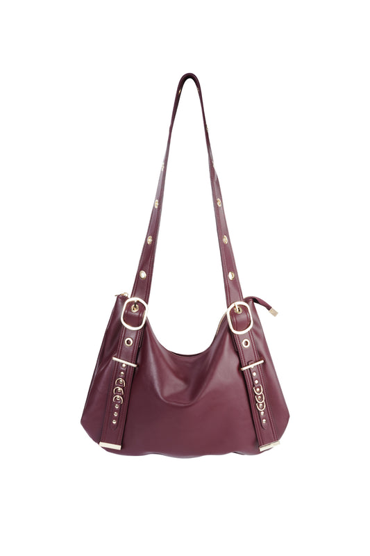 Damen Schultertasche PU-Leder | Lässig Einfarbig