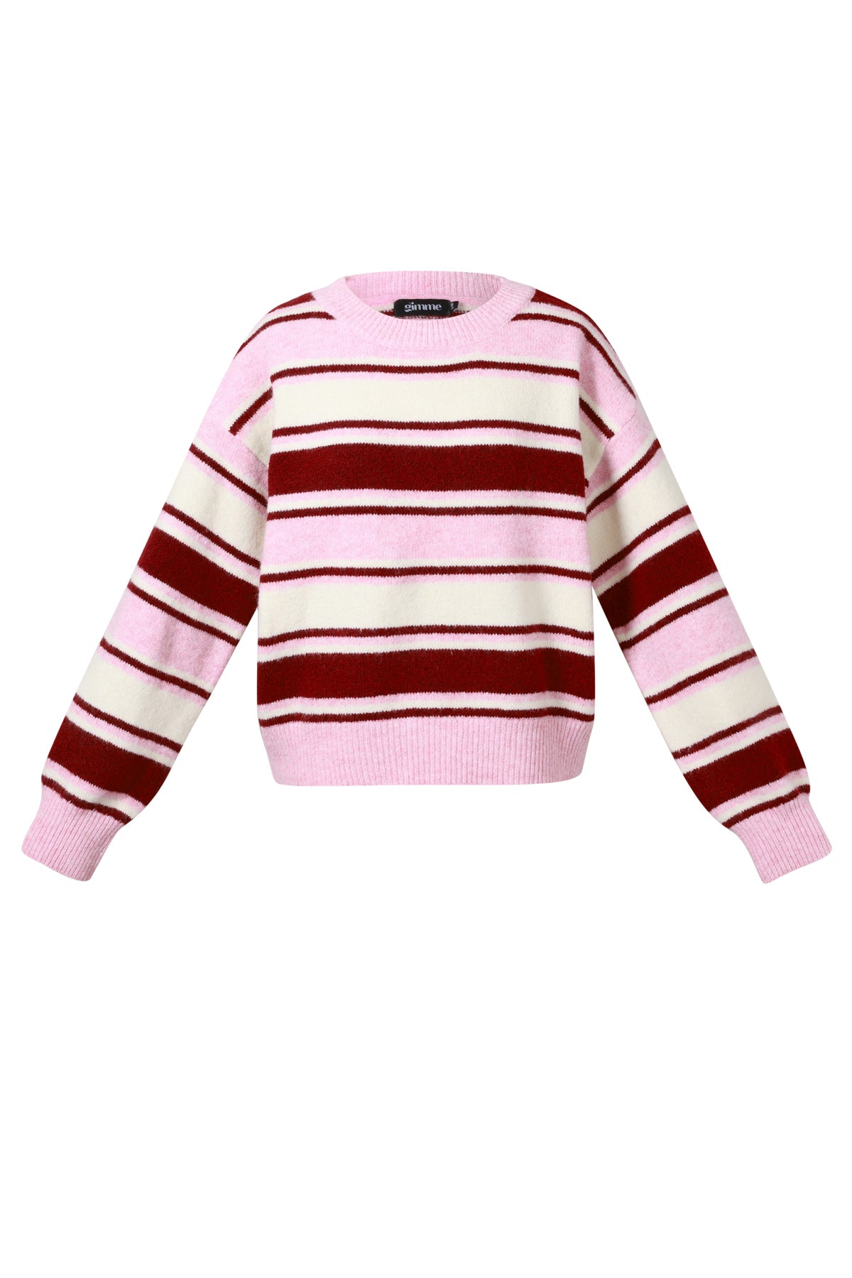 Damen Pullover Strick Streifen | Polyester | Mehrfarbig