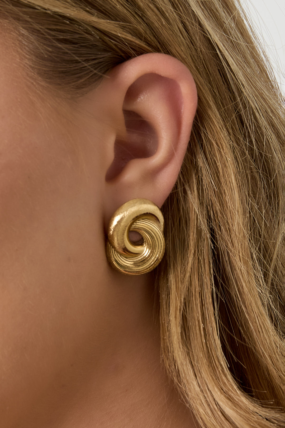 damen ohrringe infinity twist | edelstahl | gold & silber