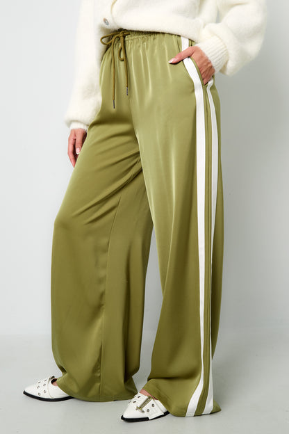 Damen Hose Lela Streifen | Polyester | Mehrfarbig