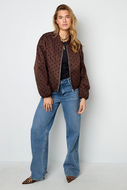 Damen Jacke Gepunktet | Polyester | Mehrfarbig