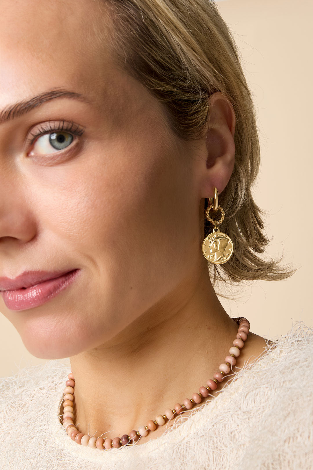 Damen Ohrhänger Figur-Tropfen | Edelstahl 304S | Gold & Silber