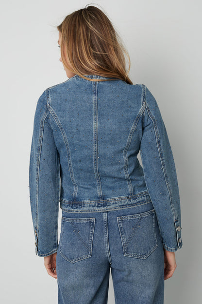 Damen Jeansjacke Kurz Classic | Denim | Blau
