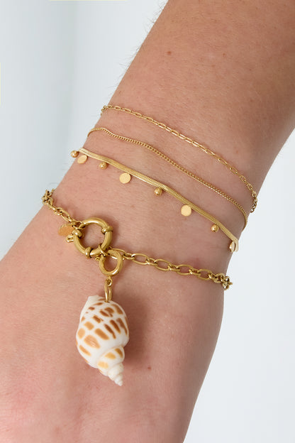 Damen Armband Kettenmuster | Edelstahl | Gold- und Silberfarbe