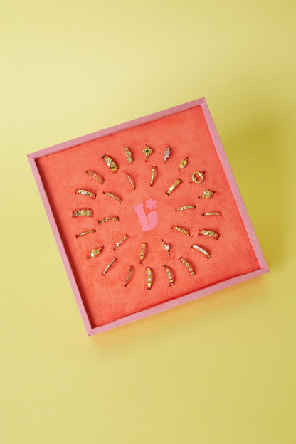 Lilli June Edelstahlringe Display-Set