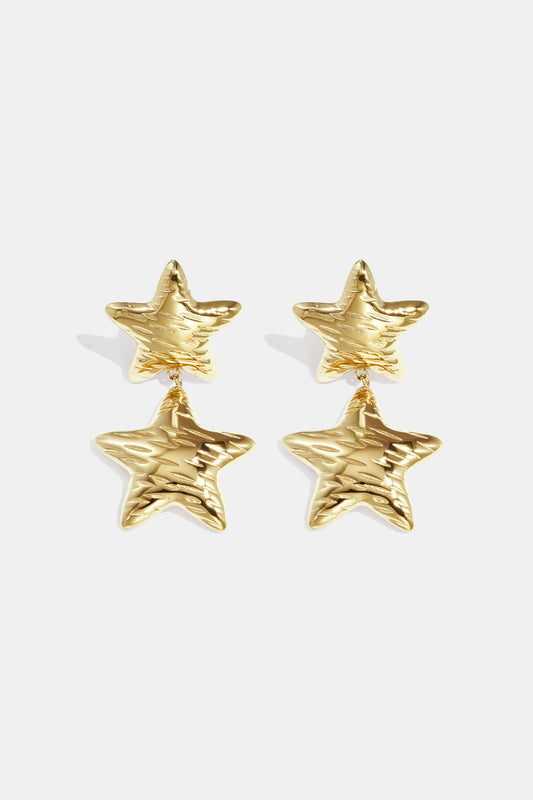 Damen Ohrhänger Stern Alltagsserie | Edelstahl | Goldfarbe & Silberfarbe