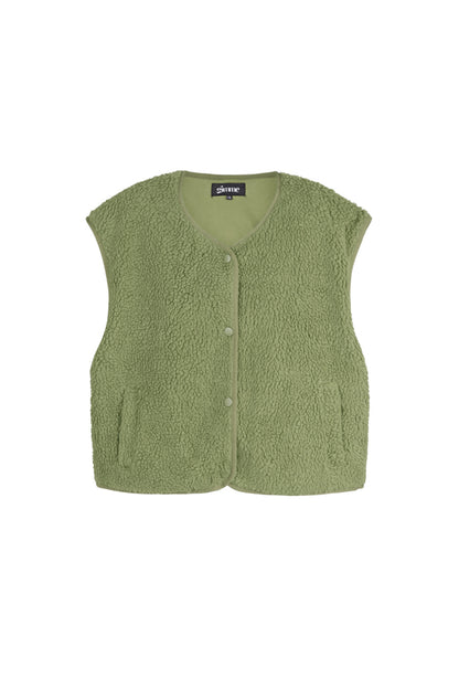 Damen Weste Unifarben Elegant | Polyester | Mehrfarbig