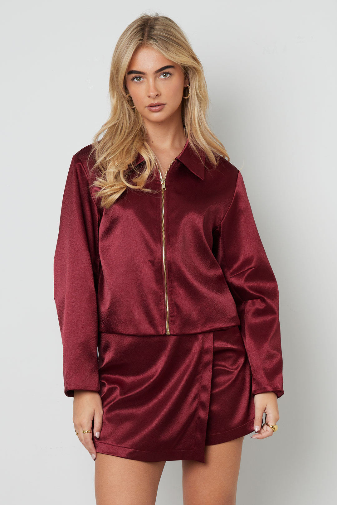 Damen Jacke Vollton | Herbst Winter | Dunkelblau & Purpur