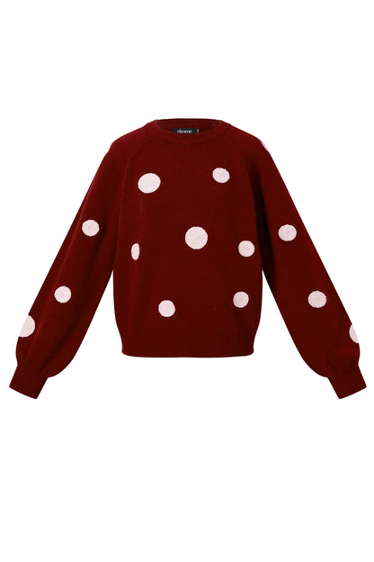 Damen Pullover Gepunktet Luxus | Polyester | Mehrfarbig