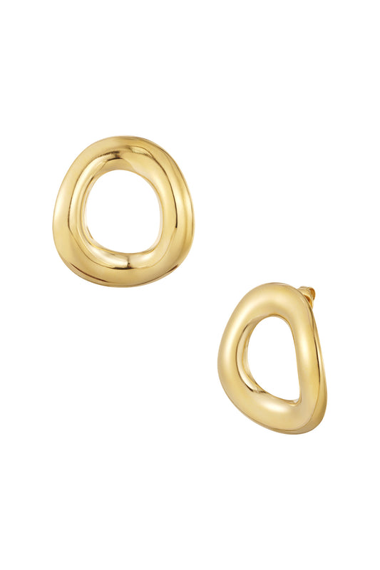 Damen Creolen Organisch | Edelstahl | Gold & Silber