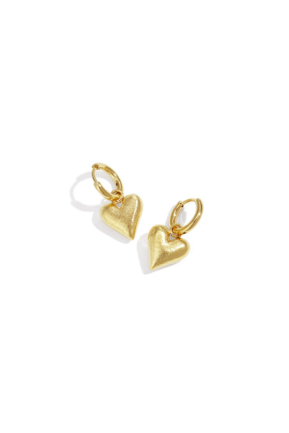 Damen Ohrringe Herz Luxus | Edelstahl 304S | Gold & Silber