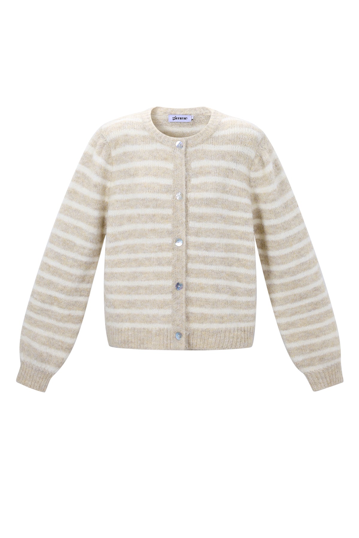 damen cardigan gestreift | polyester | mehrfarbig