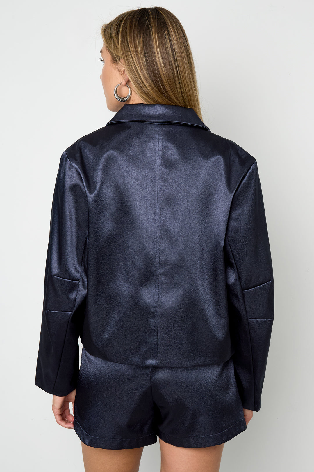 Damen Jacke Vollton | Herbst Winter | Dunkelblau & Purpur