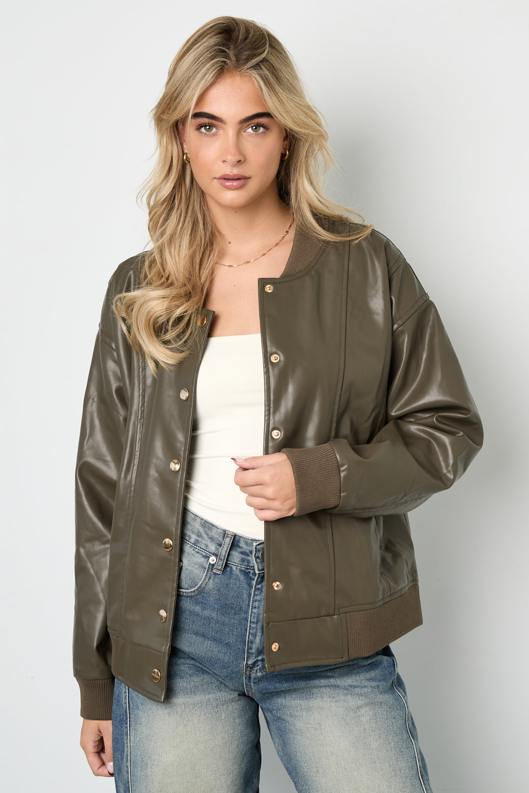 damen bomberjacke | herbst & winter | armeegrün & braun