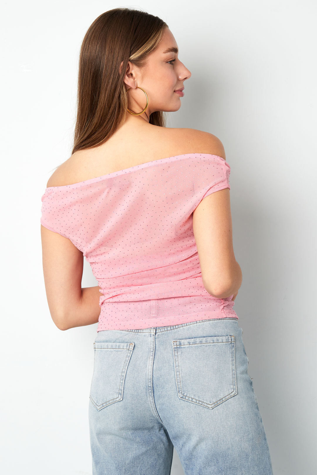 Damen Top Durchsichtig Ärmellos | Polyester | Schwarz