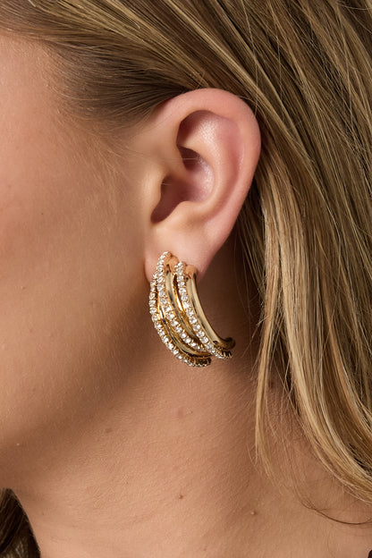 Eisen Ohrstecker unregelmäßige Form Elegante Weihnachten Luxuriöse Serie Damenschmuck