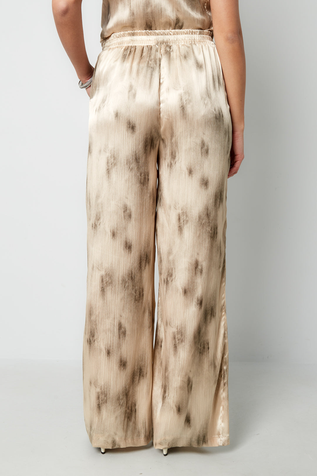 damen hose tie-dye | webstoff | beige