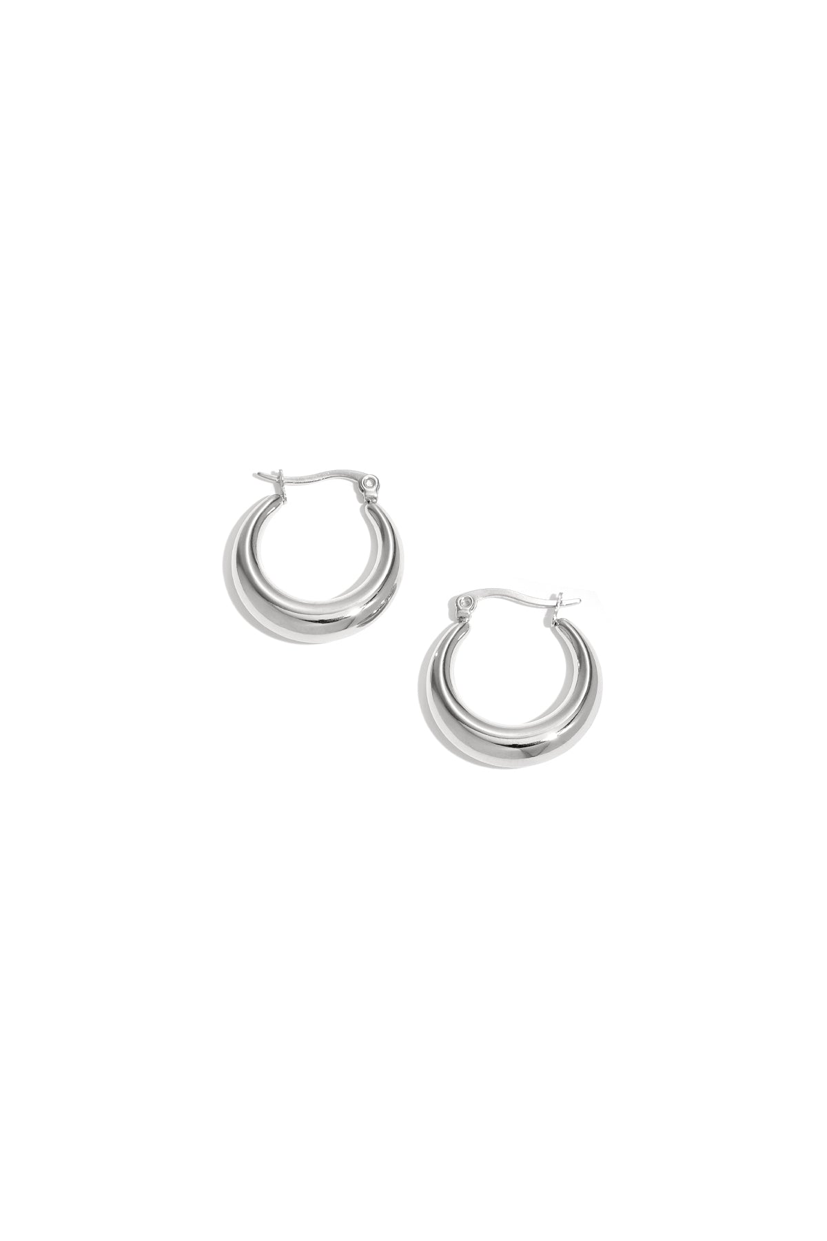 Damen Ohrringe Kreisform | Edelstahl | Gold & Silber