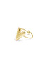 Damen Ring Herz Gehämmert | Edelstahl | Goldfarbe & Silberfarbe