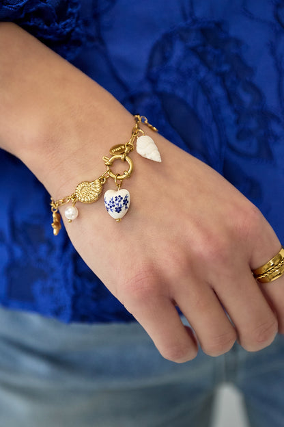 Edelstahl-Charm-Armbänder mit Seesternmotiv, schlichte und lässige Serie, Damenschmuck