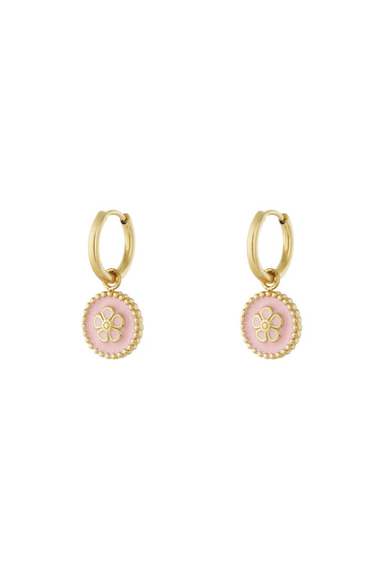 Edelstahl Tropfen Ohrringe Blume Casual Täglich Einfache Serie frauen schmuck