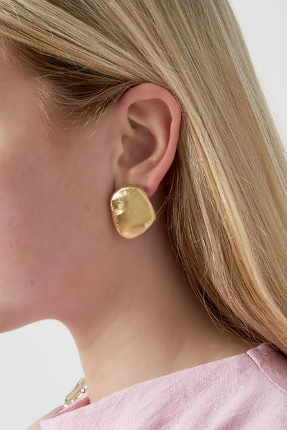 Damen Ohrringe Stein Unregelmäßig | 304S-Edelstahl | Goldfarbe & Silberfarbe