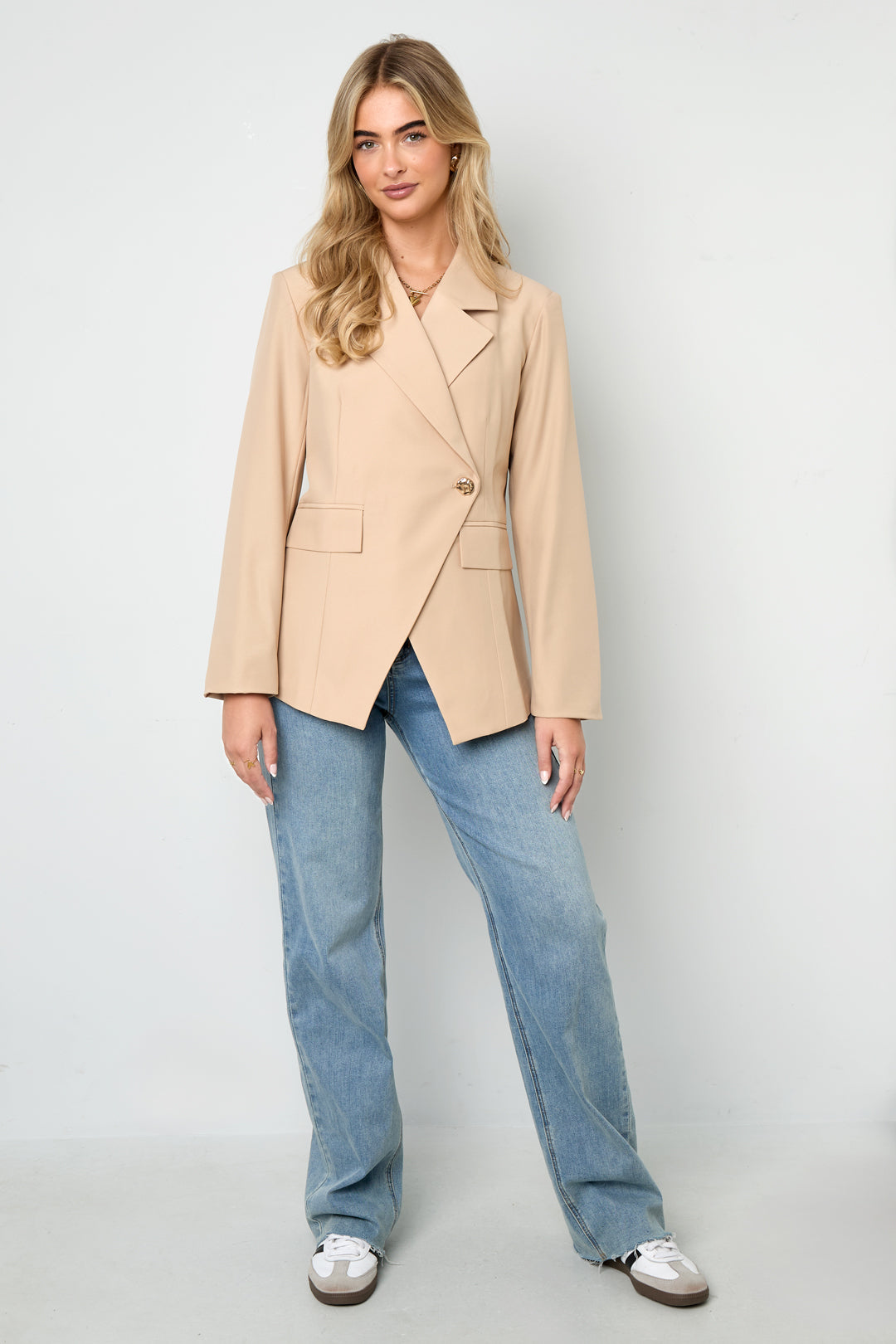 gewebte polyesterfaser damen-anzug elegant einfarbig herbst/winter