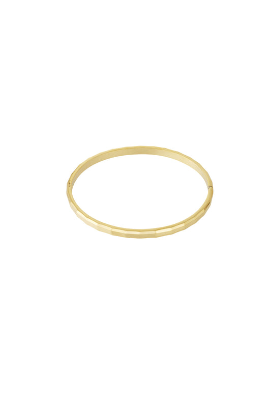 Damen Armreif Geometrisch Casual | Edelstahl | Goldfarbe