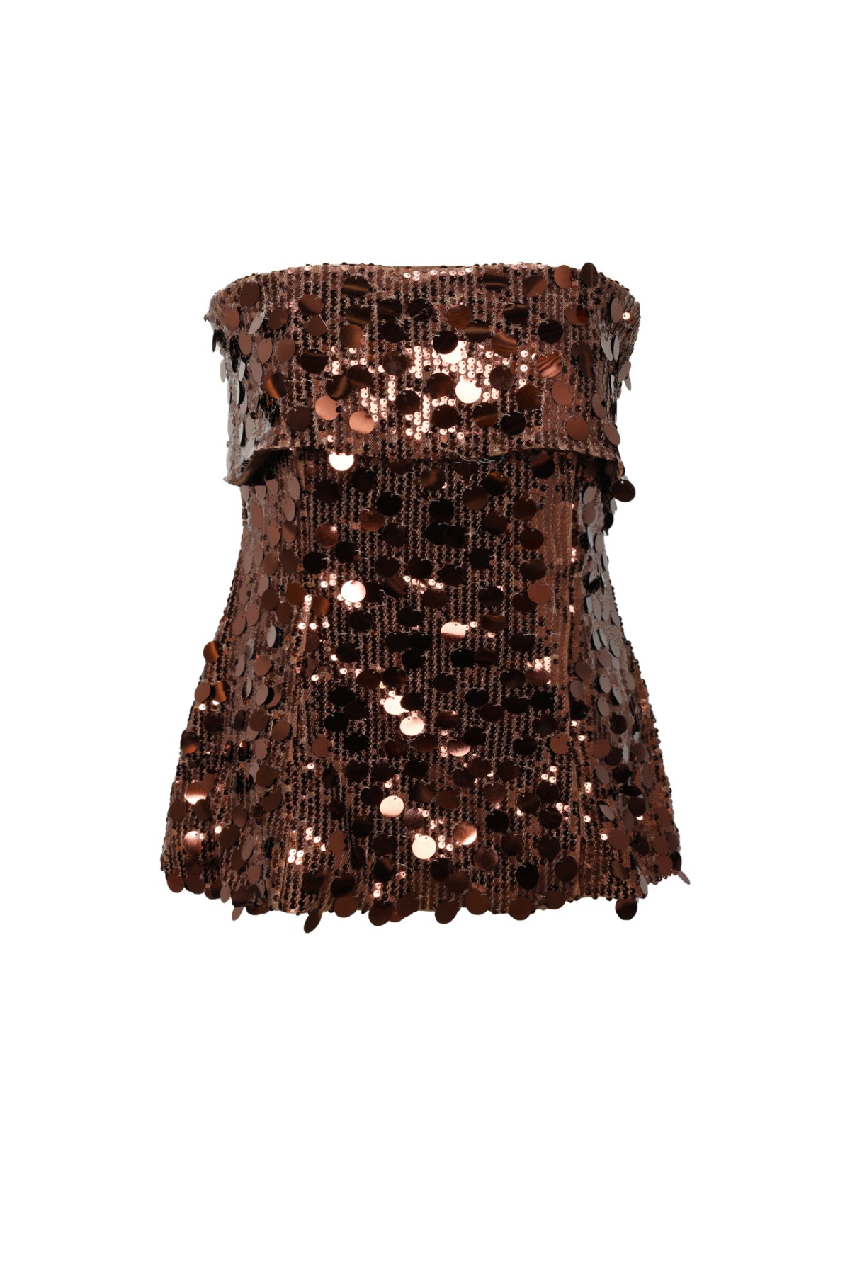 damen top pailletten ärmellos | polyester | mehrfarbig