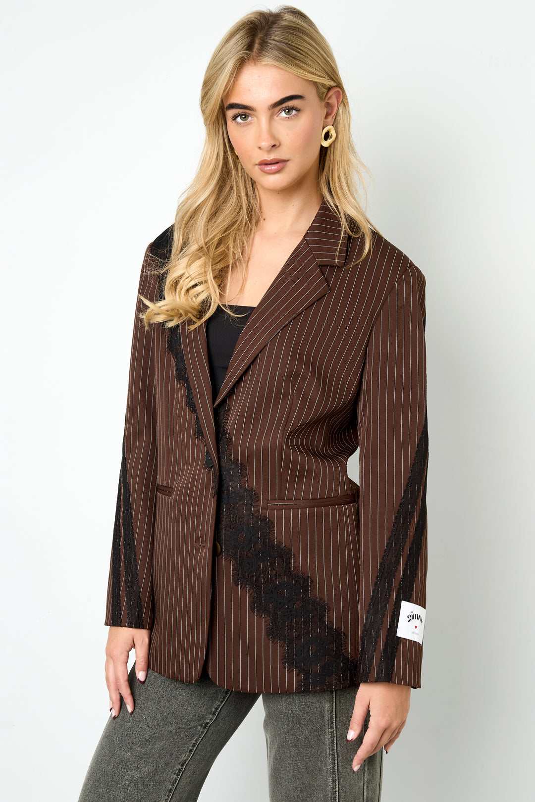 Damen Anzug Set Spitzenpaneel | Polyester | Mehrfarbig