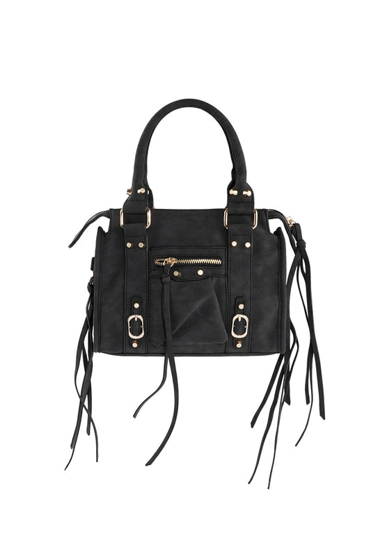 Fransentasche Damen Veganes Leder | Handtasche mit Fransen