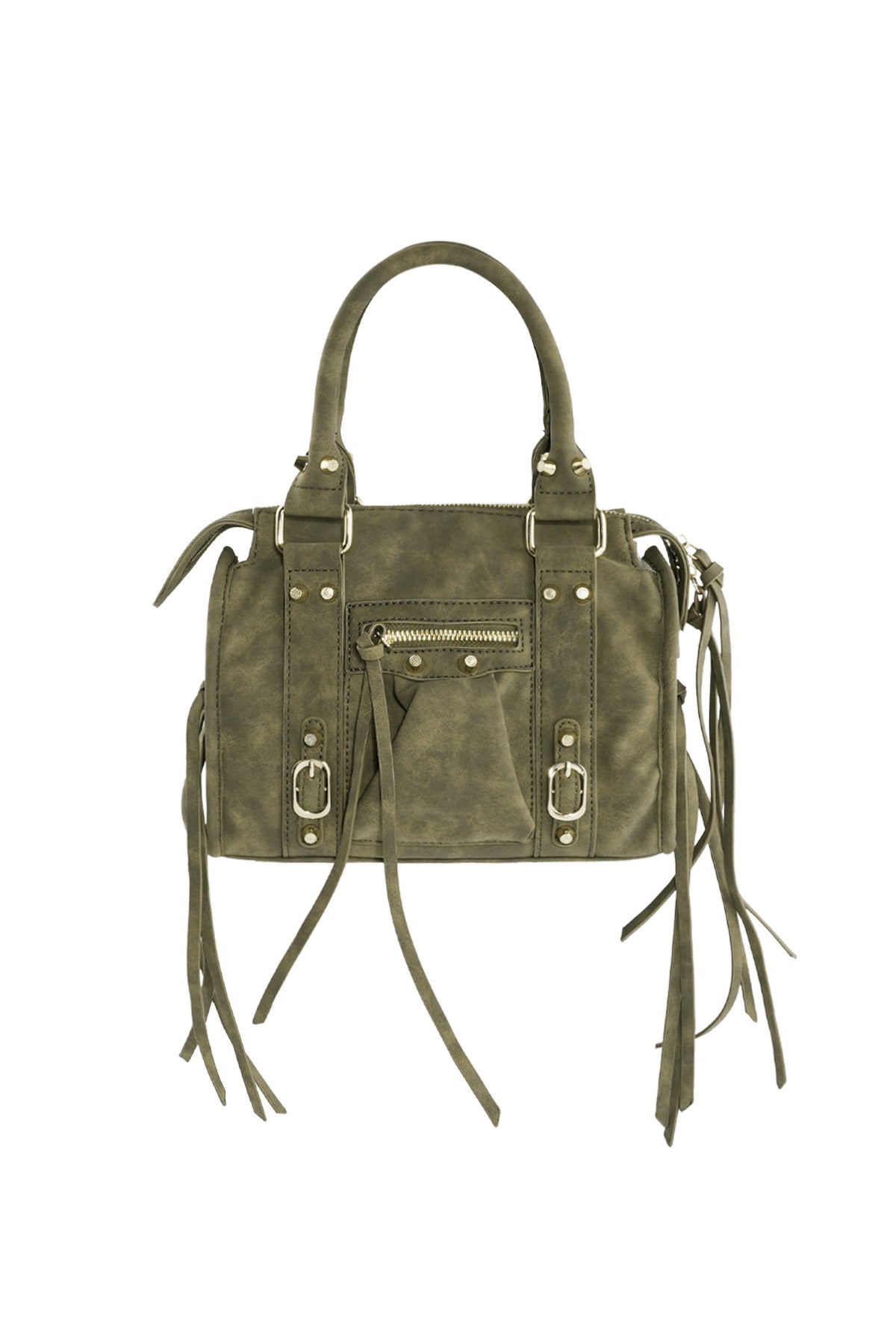 Fransentasche Damen Veganes Leder | Handtasche mit Fransen
