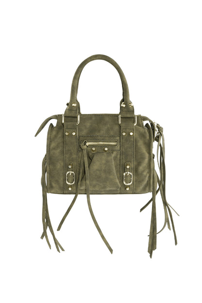 Fransentasche Damen Veganes Leder | Handtasche mit Fransen