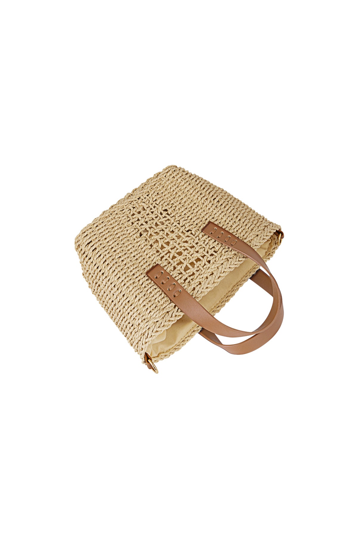Damen Crossbody Bag Papier | Basic ohne Logo Natur