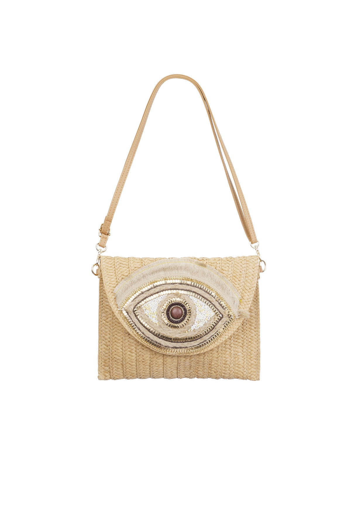 strandtasche papier augenmotiv | premium sommer bag